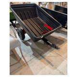 Tow-Behind Poly Dump Cart for Lawn Tractor