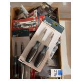 Assorted Hardware and Tool Lot including Anvil Multi-Bit Screwdrivers