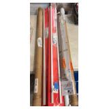 Assorted Home Improvement Hardware Lot: Closet Rods, Shelf Supports, and LED Channels