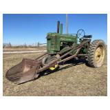 John Deere Late Styled Model A Gas with 45 Loader