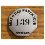 Deere & Co. Mixed Car Warehouse Employee Badge