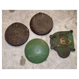 (4) John Deere Planter Lids + Cover Plate