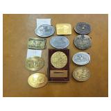 (11) John Deere Belt Buckles + Medallion