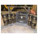 (8) John Deere Torq-Gard Supreme Engine Oil Cans