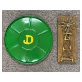 (2) John Deere Cover + Windmill