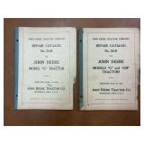 (2) John Deere G Tractor Repair Catalogs
