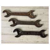 (3) Deere & Mansur Wrenches