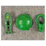 (3) John Deere Foot Pedal, Mower Axle Cap, Hitch Clevis