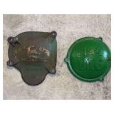 (2) John Deere Cast Iron Cover Plates