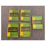 (5) John Deere Service Bulletin Binders