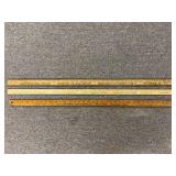 (3) John Deere + McCormick-Deering Yardsticks