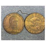 1937 John Deere Centennial Brass Coins