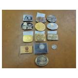 (13) John Deere Belt Buckles + Medallions