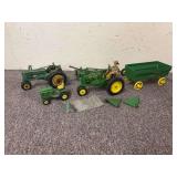 (5) 1/16 Tractors, Wagon, Plow