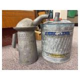 (2) Oil Can + Kerosene Can