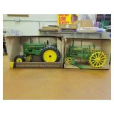 (2) 1/16 John Deere 70 + A NIB Ertl