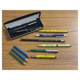(10) John Deere Pens + Pencils