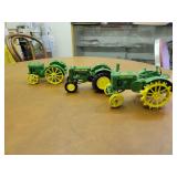 (3) 1/16 John Deere GP, BR, D