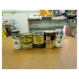 (5) John Deere Oil, Paint, Powdered Graphite