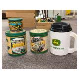 (4) JOhn Deere Tins + Mug
