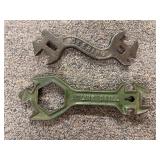 (2) Deering + Moline Drill Wrenches