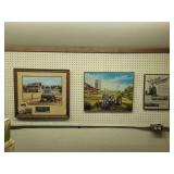 (3) John Deere Prints + Ad