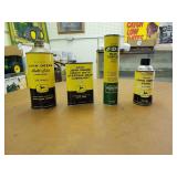 (4) John Deere Lubricant, Grease, Paint Cans