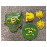 (5) John Deere Covers, Axle Cap, Lid