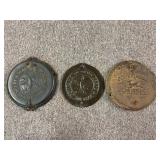 (3) Deere & Mansur + John Deere Planter Lids