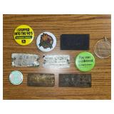 (10) John Deere Tags, Buttons, Ornament