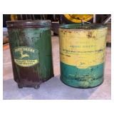 (2) John Deere Planter Box + Oil Can