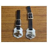 (2) John Deere Pearl Watch Fobs
