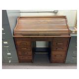 Oak Roll Top Desk