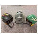 (3) John Deere Snowmobile Helmets