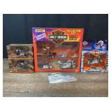 (5) Harley-Davidson Motorcycles NIB + Book