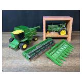 (2) John Deere A + Combine Ertl