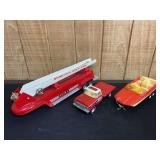 (3) Fire Truck, Truck, Boat