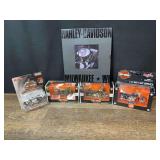(5) Harley-Davidson Motorcycles + Book