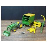 (3) 1/16 John Deere 2020, Forage Harvester + Wagon Ertl