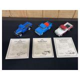 (3) 1/24 Chevrolet + Dodge Pickups Danbury MInt