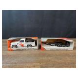 (2) 1/25 Bobcat Pickup + Utility Trailer NIB Ertl