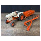 (3) 1/16 Case Agri King, Wagon, AC Plow
