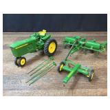 (3) 1/16 John Deere 3020, Planter, Mower Ertl