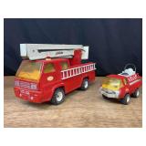 (2) Fire Trucks Tonka