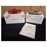 (2) 1/24 Studebaker Pickup + Golden Hawk NIB Danbury Mint