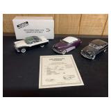 (3) 1/24 Mercury + Ford Cars Danbury Mint
