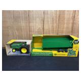 (2) 1/16 John Deere Tractor + Wagon NIB