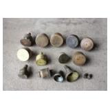 lot of brass grease cups