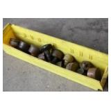 lot of metal grease cups