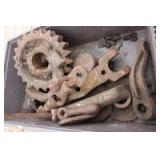 lot of steam engine parts